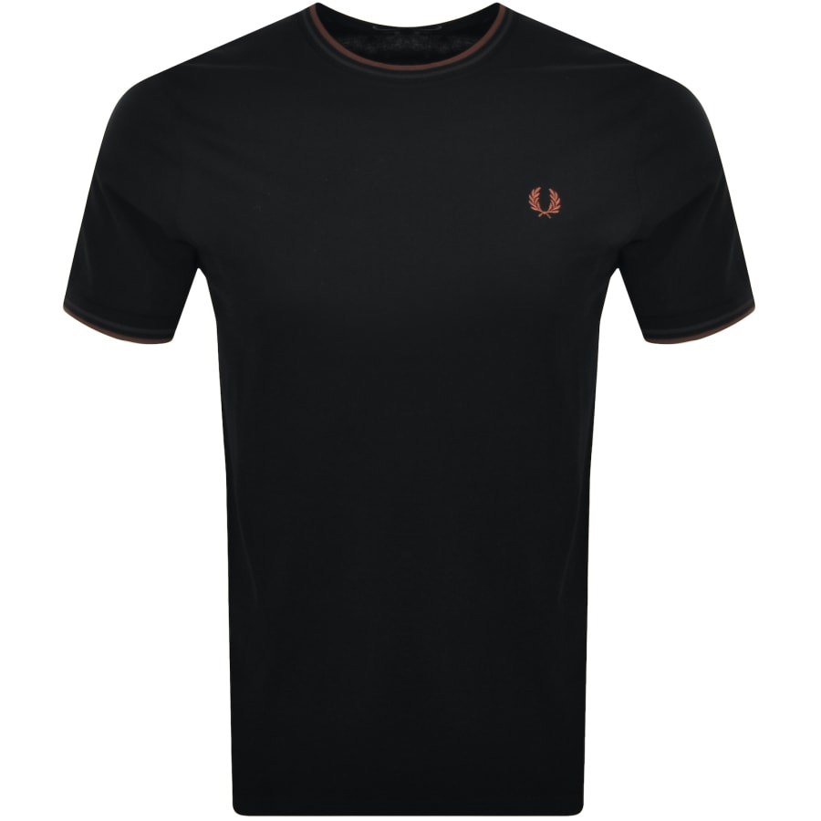 Fred perry black tee on sale